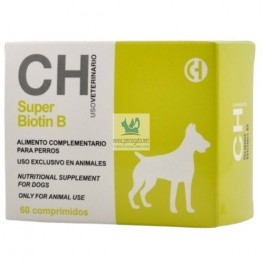 SUPER BIOTIN B 60 Comprimidos Vitaminas para Perros y Gatos