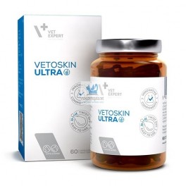 VetoSkin Ultra 90 Capsulas Trastornos cutaneos de perros y gatos