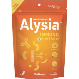 ALYSIA IMMUNO 30 CHEWS MEDIUM-LARGE Salud Inmunitaria de perros y gatos