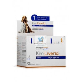 KIMILIVERIA 320  Capsulas Protector Hepático para Perros y Gatos